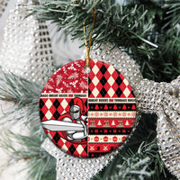 Personalized Trinbago Cricket Christmas Ceramic Ornament Merry Xmas Knight Riders - Wonder Print Shop
