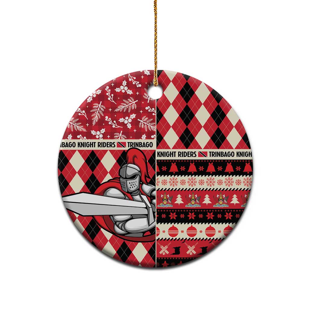 Personalized Trinbago Cricket Christmas Ceramic Ornament Merry Xmas Knight Riders - Wonder Print Shop