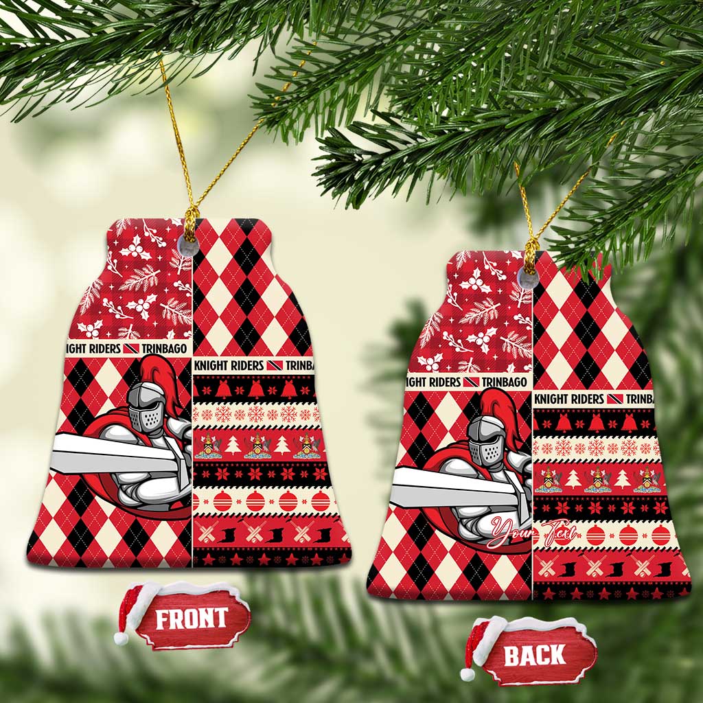 Personalized Trinbago Cricket Christmas Ceramic Ornament Merry Xmas Knight Riders - Wonder Print Shop