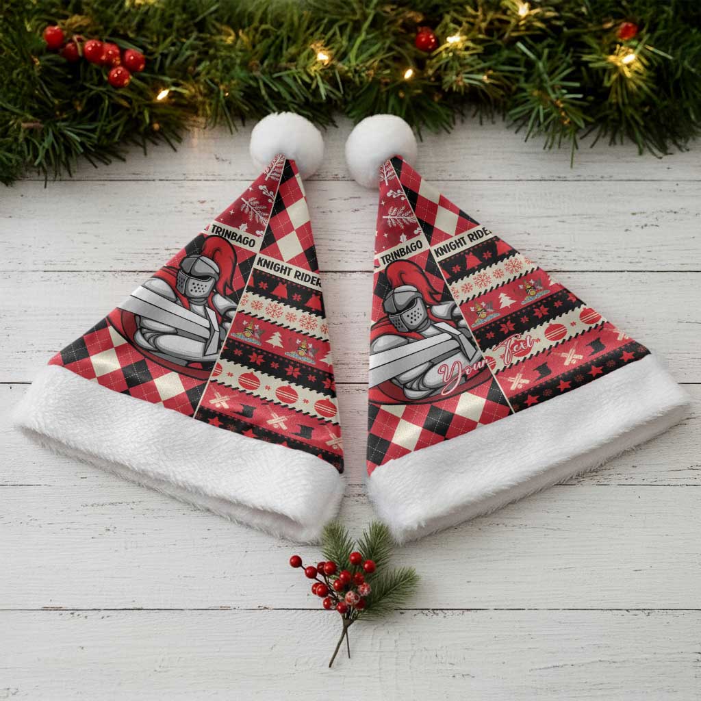 Personalized Trinbago Cricket Christmas Santa Hat Merry Xmas Knight Riders - Wonder Print Shop