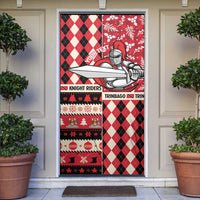 Personalized Trinbago Cricket Christmas Door Cover Merry Xmas Knight Riders - Wonder Print Shop