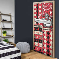 Personalized Trinbago Cricket Christmas Door Cover Merry Xmas Knight Riders - Wonder Print Shop