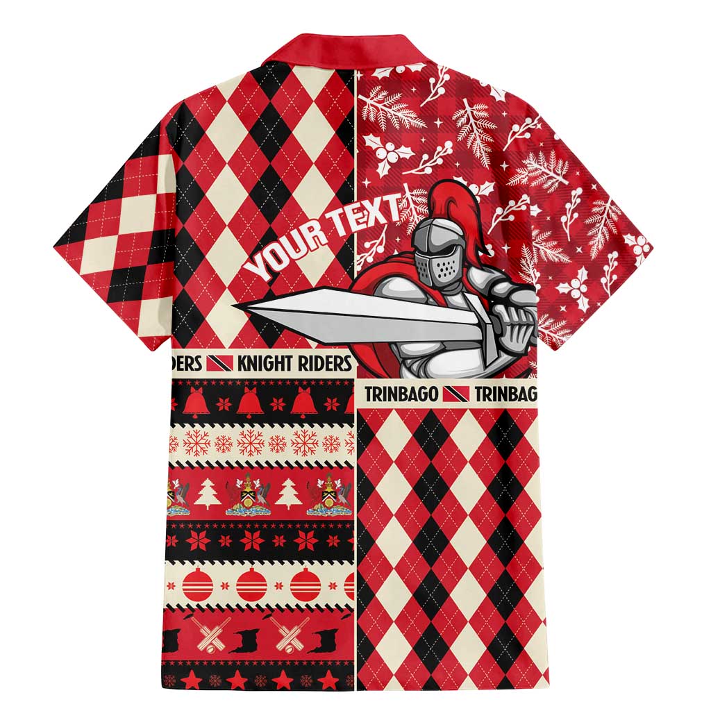 Personalized Trinbago Cricket Christmas Family Matching Mermaid Dress and Hawaiian Shirt Merry Xmas Knight Riders - Wonder Print Shop