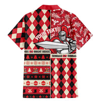 Personalized Trinbago Cricket Christmas Family Matching Mermaid Dress and Hawaiian Shirt Merry Xmas Knight Riders - Wonder Print Shop