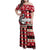 Personalized Trinbago Cricket Christmas Family Matching Off Shoulder Maxi Dress and Hawaiian Shirt Merry Xmas Knight Riders - Wonder Print Shop