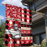 Trinbago Cricket Christmas Garden Flag Merry Xmas Knight Riders - Wonder Print Shop