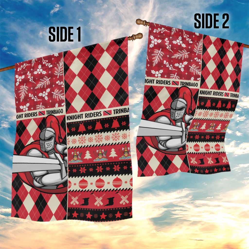 Trinbago Cricket Christmas Garden Flag Merry Xmas Knight Riders - Wonder Print Shop