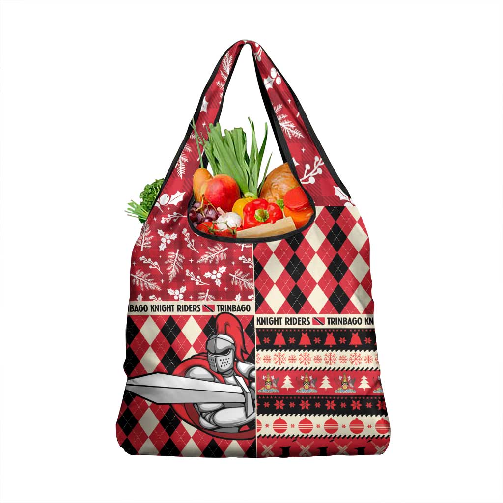 Trinbago Cricket Christmas Grocery Bag Merry Xmas Knight Riders - Wonder Print Shop