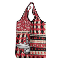 Trinbago Cricket Christmas Grocery Bag Merry Xmas Knight Riders - Wonder Print Shop