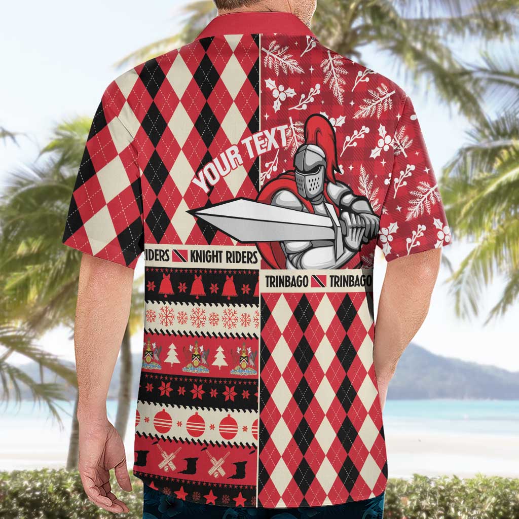 Personalized Trinbago Cricket Christmas Hawaiian Shirt Merry Xmas Knight Riders - Wonder Print Shop
