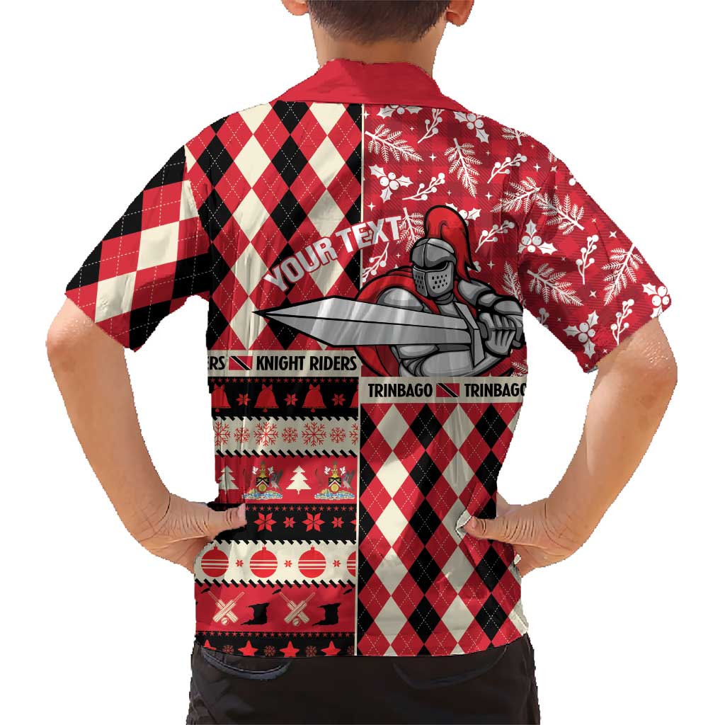 Personalized Trinbago Cricket Christmas Hawaiian Shirt Merry Xmas Knight Riders - Wonder Print Shop