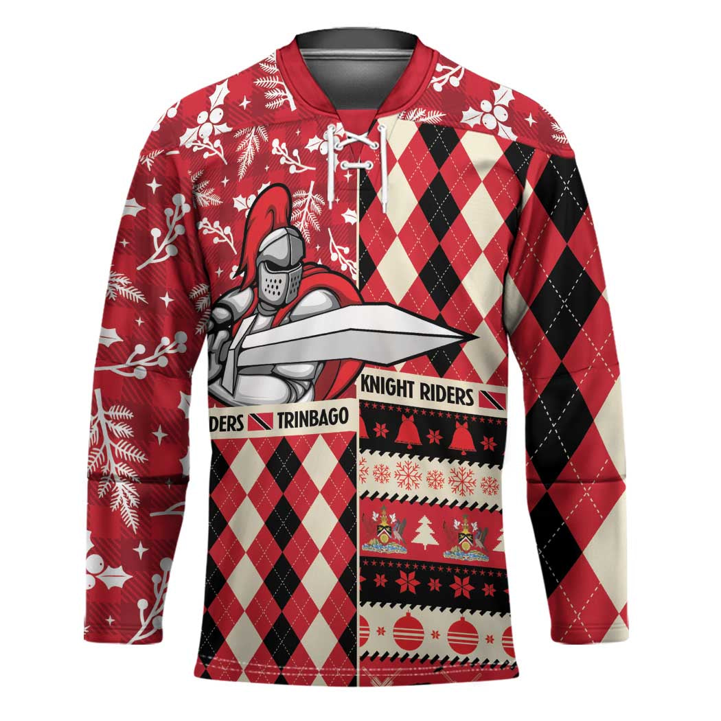 Personalized Trinbago Cricket Christmas Hockey Jersey Merry Xmas Knight Riders - Wonder Print Shop