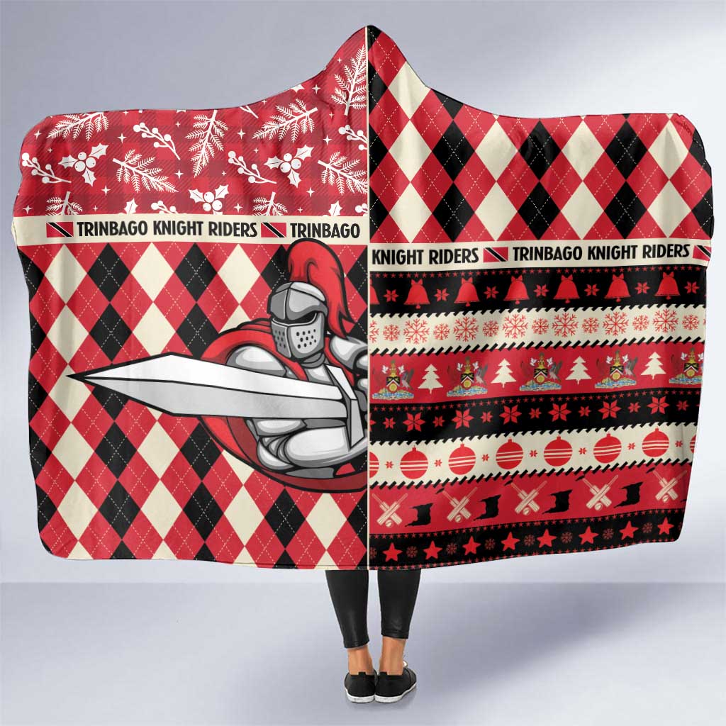 Trinbago Cricket Christmas Hooded Blanket Merry Xmas Knight Riders - Wonder Print Shop