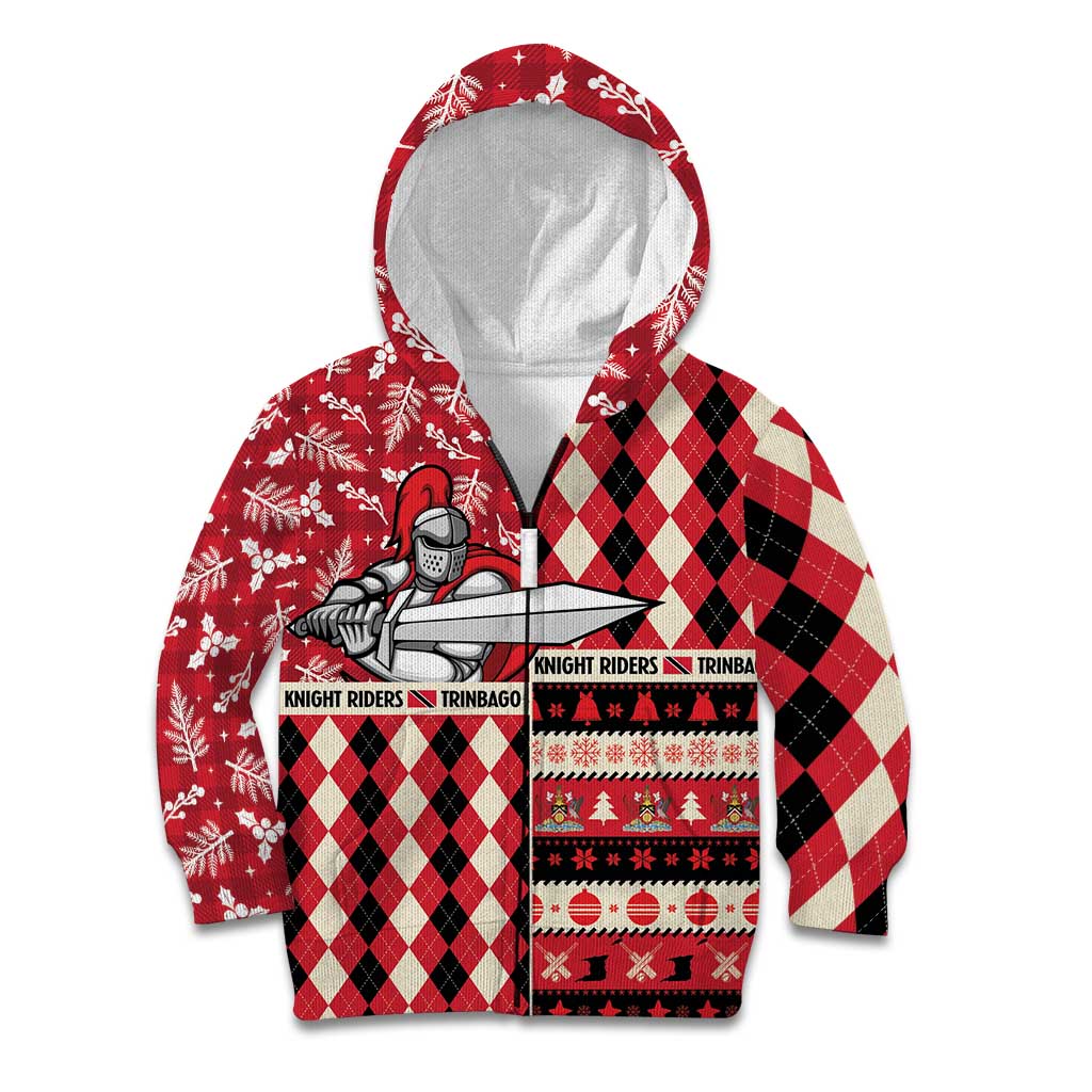 Personalized Trinbago Cricket Christmas Kid Hoodie Merry Xmas Knight Riders - Wonder Print Shop