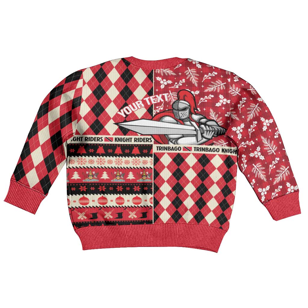 Personalized Trinbago Cricket Christmas Kid Ugly Christmas Sweater Merry Xmas Knight Riders - Wonder Print Shop