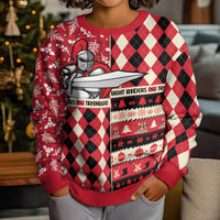 Personalized Trinbago Cricket Christmas Kid Ugly Christmas Sweater Merry Xmas Knight Riders - Wonder Print Shop