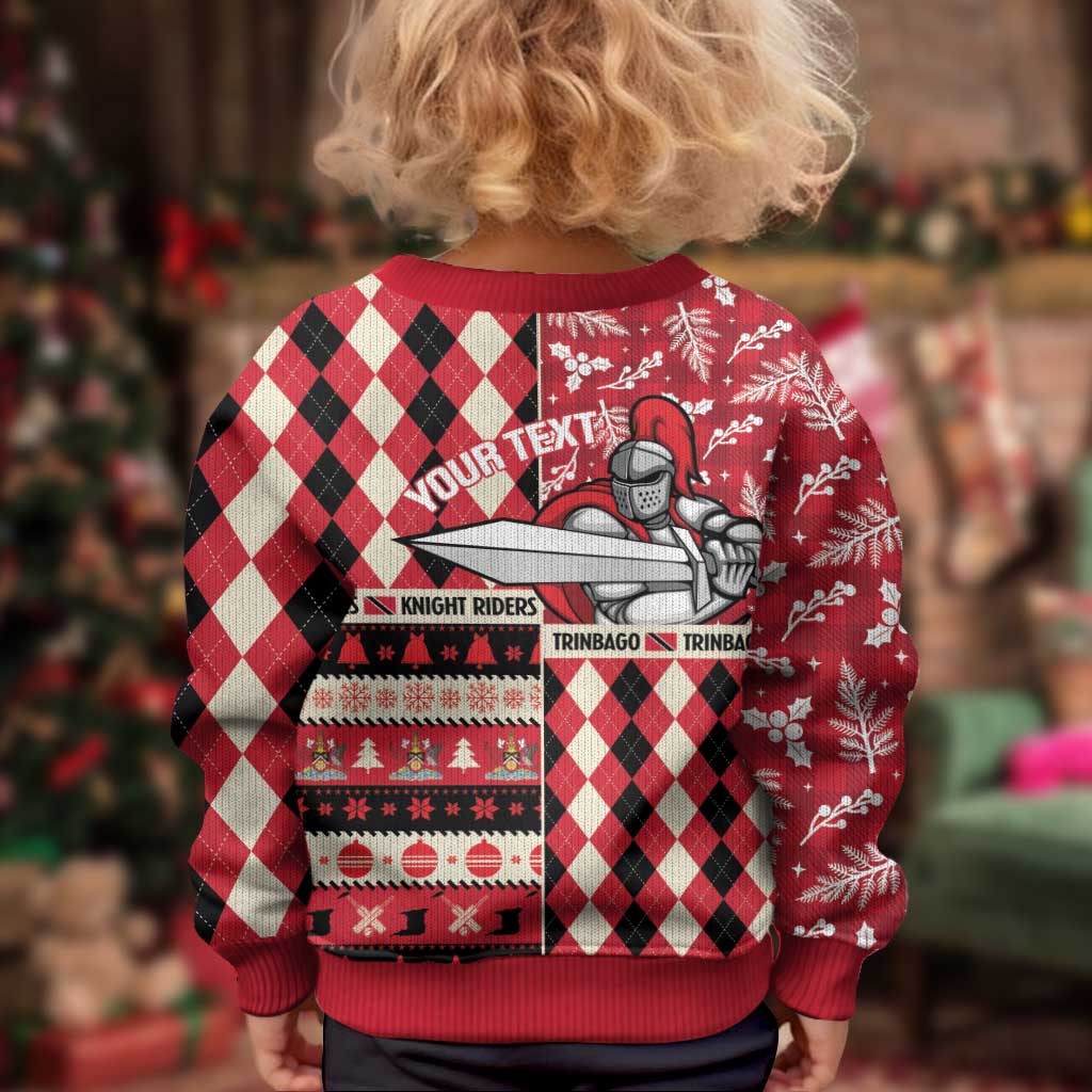 Personalized Trinbago Cricket Christmas Kid Ugly Christmas Sweater Merry Xmas Knight Riders - Wonder Print Shop