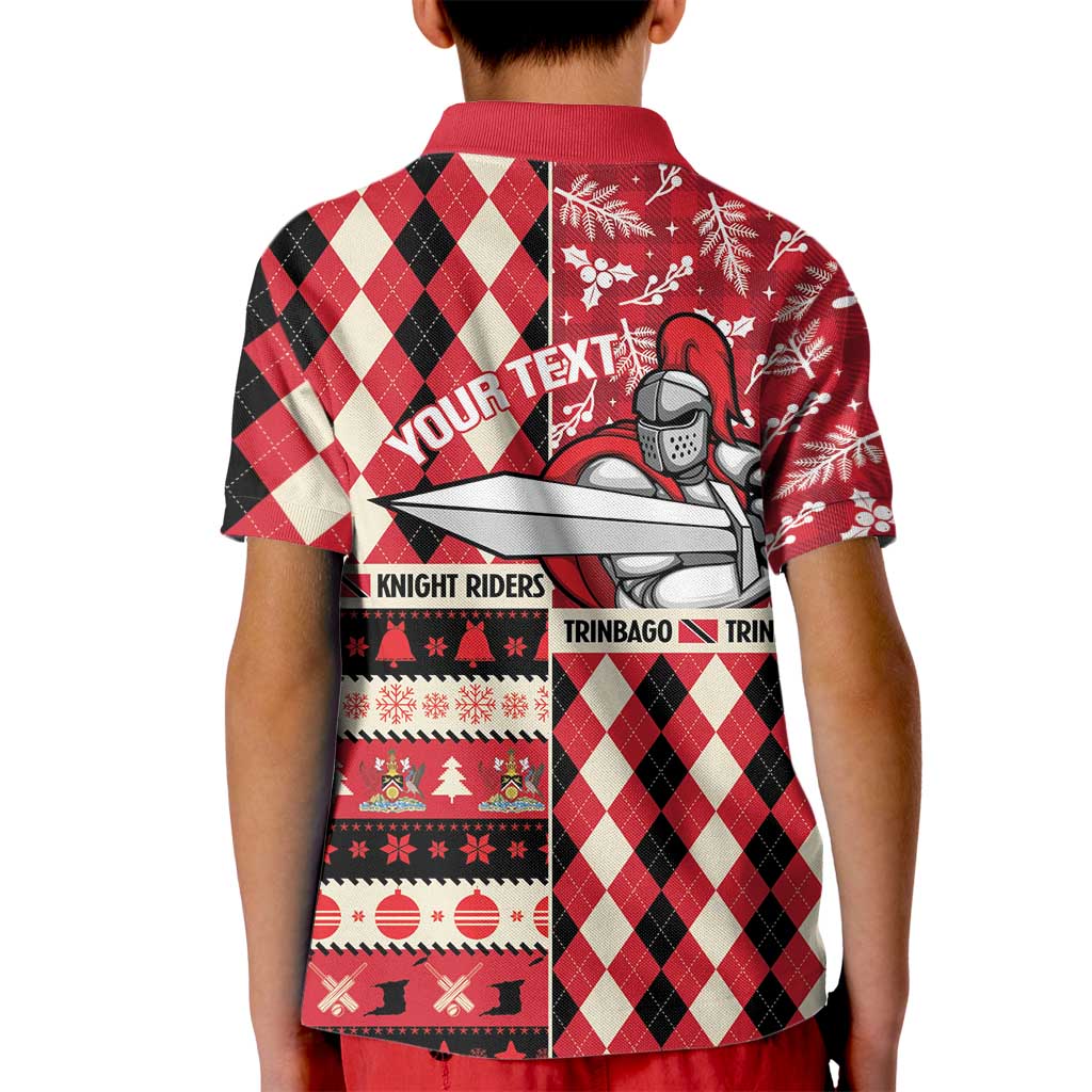 Personalized Trinbago Cricket Christmas Kid Polo Shirt Merry Xmas Knight Riders - Wonder Print Shop