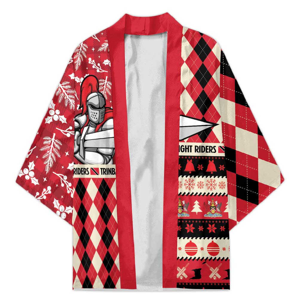 Personalized Trinbago Cricket Christmas Kimono Merry Xmas Knight Riders - Wonder Print Shop