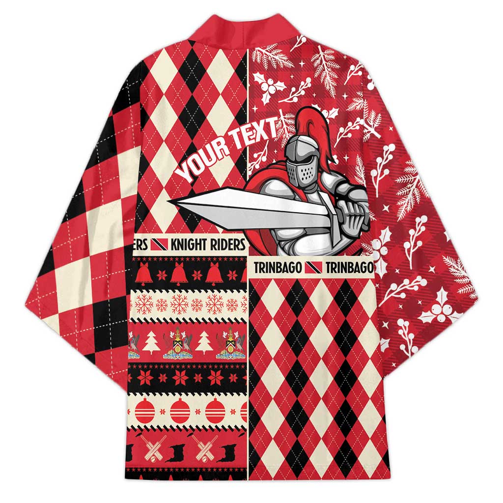 Personalized Trinbago Cricket Christmas Kimono Merry Xmas Knight Riders - Wonder Print Shop