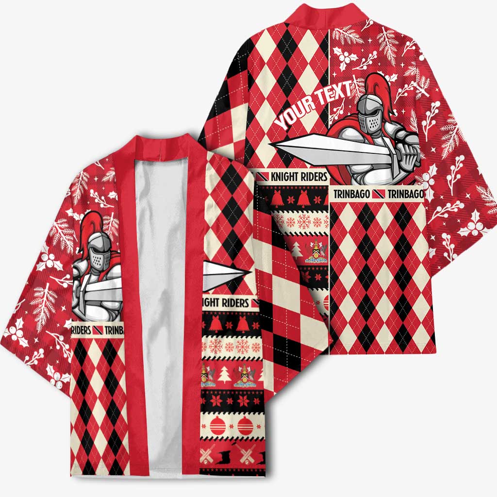 Personalized Trinbago Cricket Christmas Kimono Merry Xmas Knight Riders - Wonder Print Shop