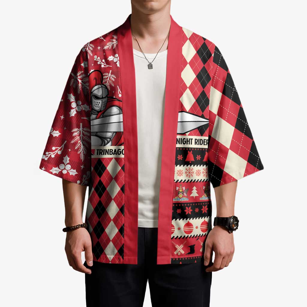 Personalized Trinbago Cricket Christmas Kimono Merry Xmas Knight Riders - Wonder Print Shop