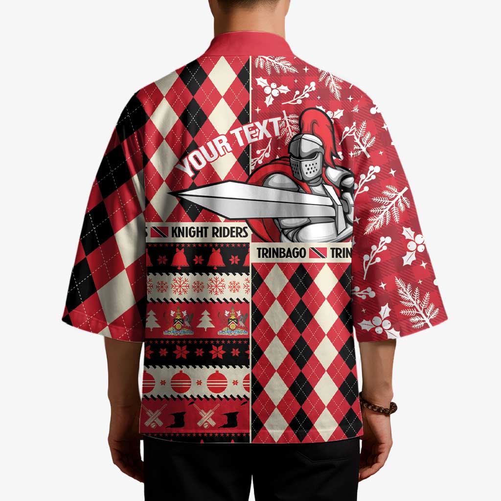 Personalized Trinbago Cricket Christmas Kimono Merry Xmas Knight Riders - Wonder Print Shop