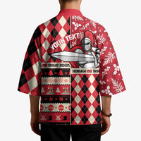 Personalized Trinbago Cricket Christmas Kimono Merry Xmas Knight Riders - Wonder Print Shop