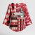 Personalized Trinbago Cricket Christmas Kimono Sleeve Blouse Merry Xmas Knight Riders - Wonder Print Shop