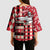 Personalized Trinbago Cricket Christmas Kimono Sleeve Blouse Merry Xmas Knight Riders - Wonder Print Shop
