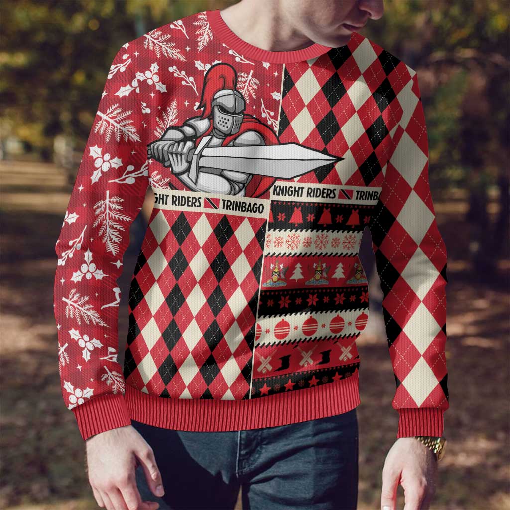 Personalized Trinbago Cricket Christmas Ugly Christmas Sweater Merry Xmas Knight Riders - Wonder Print Shop