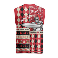 Personalized Trinbago Cricket Christmas Knitted V-Neck Vest Merry Xmas Knight Riders - Wonder Print Shop