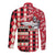 Personalized Trinbago Cricket Christmas Long Sleeve Button Shirt Merry Xmas Knight Riders - Wonder Print Shop