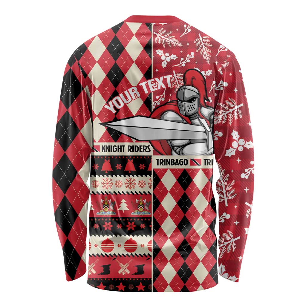 Personalized Trinbago Cricket Christmas Long Sleeve Shirt Merry Xmas Knight Riders - Wonder Print Shop