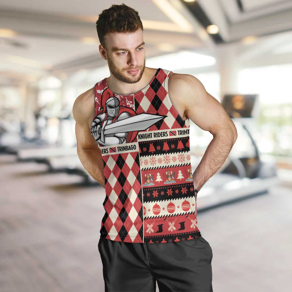 Personalized Trinbago Cricket Christmas Men Tank Top Merry Xmas Knight Riders - Wonder Print Shop