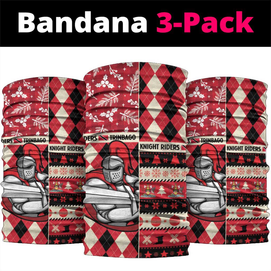 Trinbago Cricket Christmas Neck Gaiter Merry Xmas Knight Riders - Wonder Print Shop