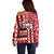 Personalized Trinbago Cricket Christmas Off Shoulder Sweater Merry Xmas Knight Riders - Wonder Print Shop