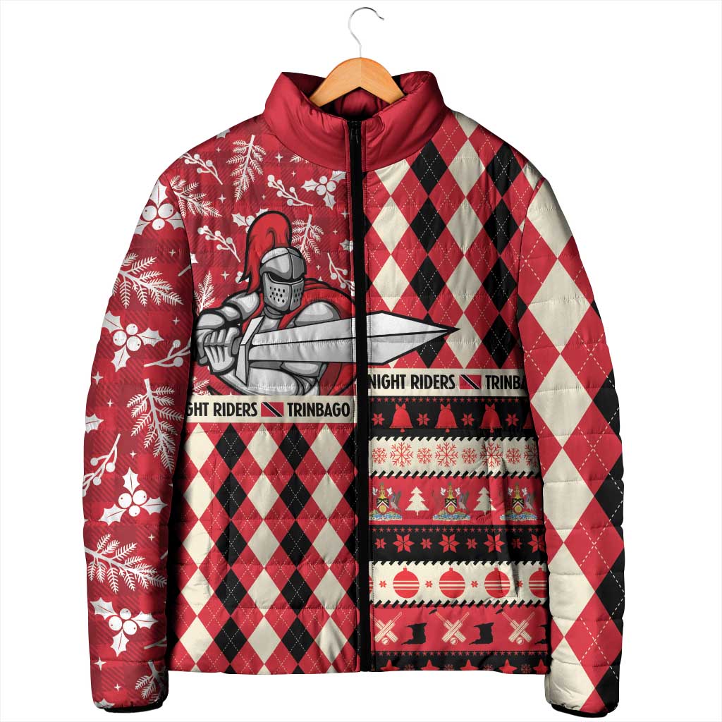 Personalized Trinbago Cricket Christmas Padded Jacket Merry Xmas Knight Riders - Wonder Print Shop