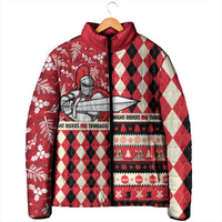 Personalized Trinbago Cricket Christmas Padded Jacket Merry Xmas Knight Riders - Wonder Print Shop