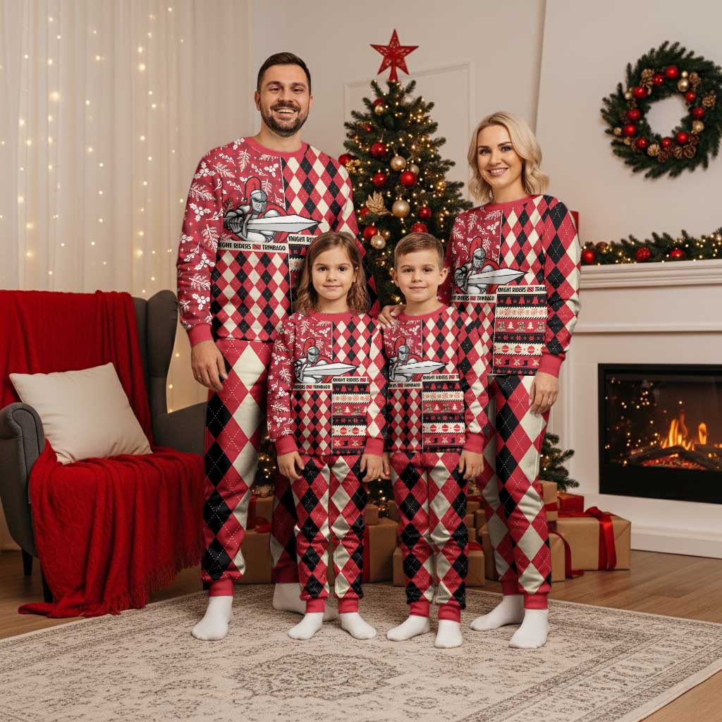 Personalized Trinbago Cricket Christmas Pajama Set Merry Xmas Knight Riders - Wonder Print Shop