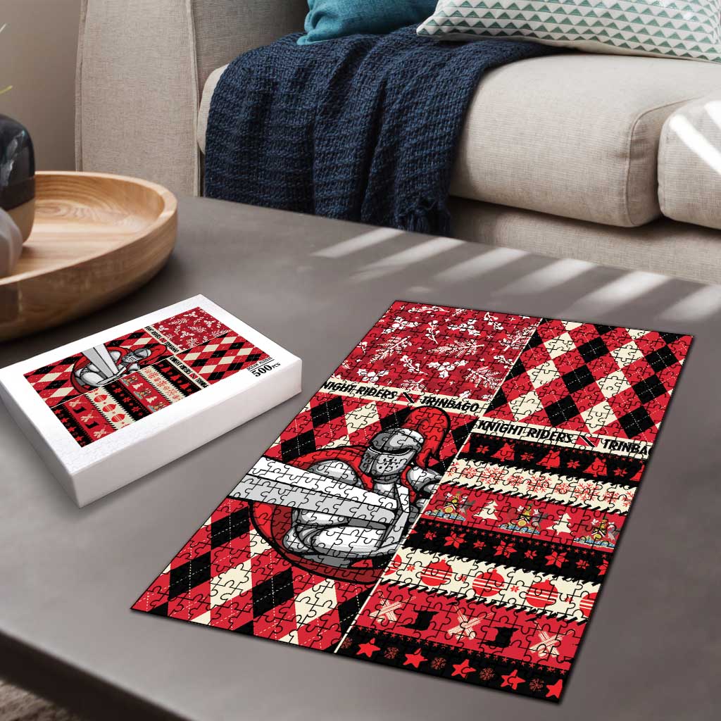 Trinbago Cricket Christmas Puzzle Merry Xmas Knight Riders - Wonder Print Shop