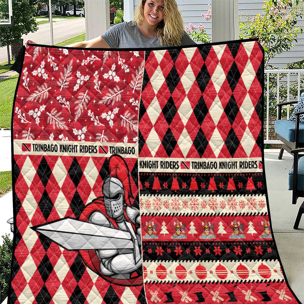 Trinbago Cricket Christmas Quilt Merry Xmas Knight Riders - Wonder Print Shop