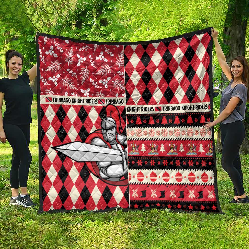 Trinbago Cricket Christmas Quilt Merry Xmas Knight Riders - Wonder Print Shop