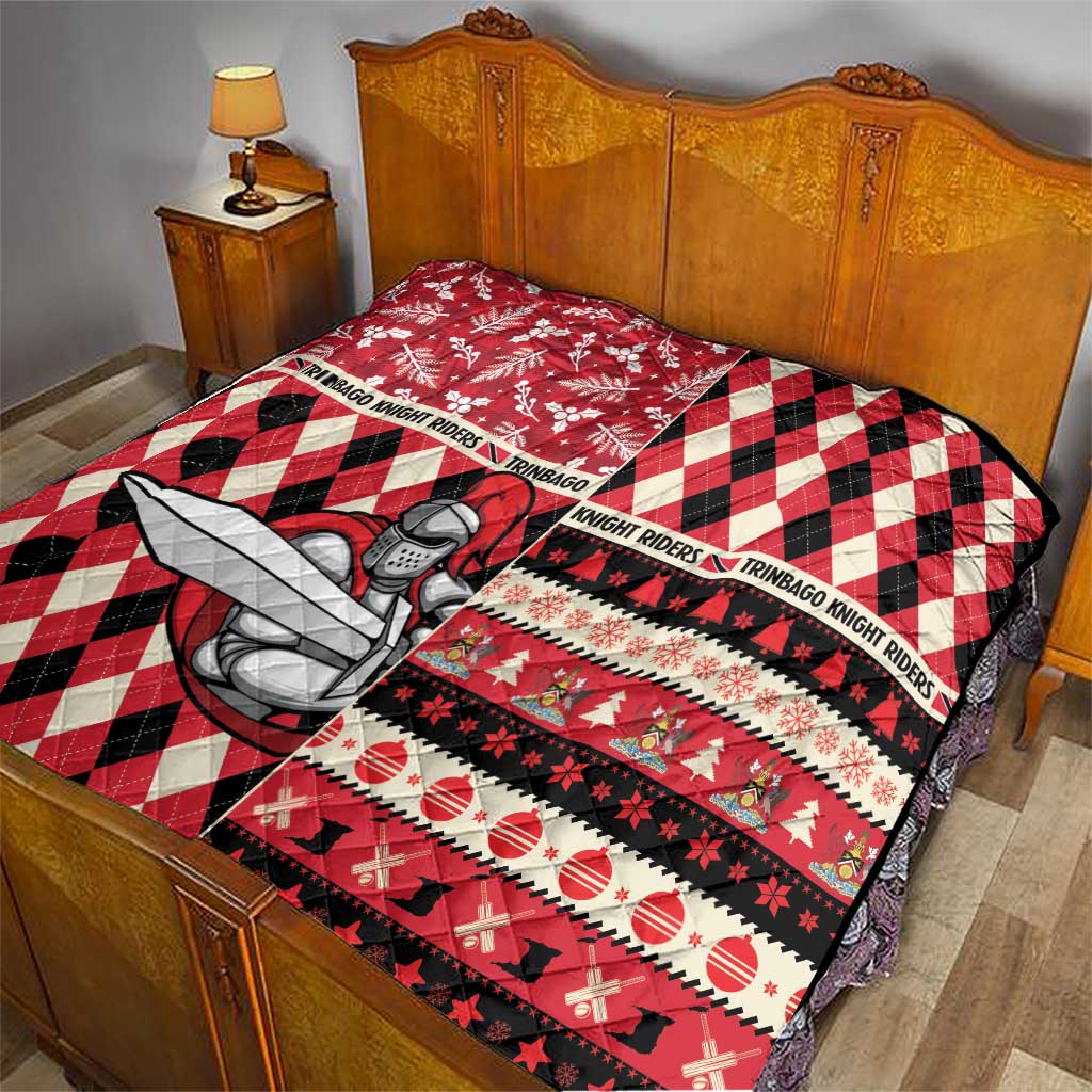 Trinbago Cricket Christmas Quilt Merry Xmas Knight Riders - Wonder Print Shop