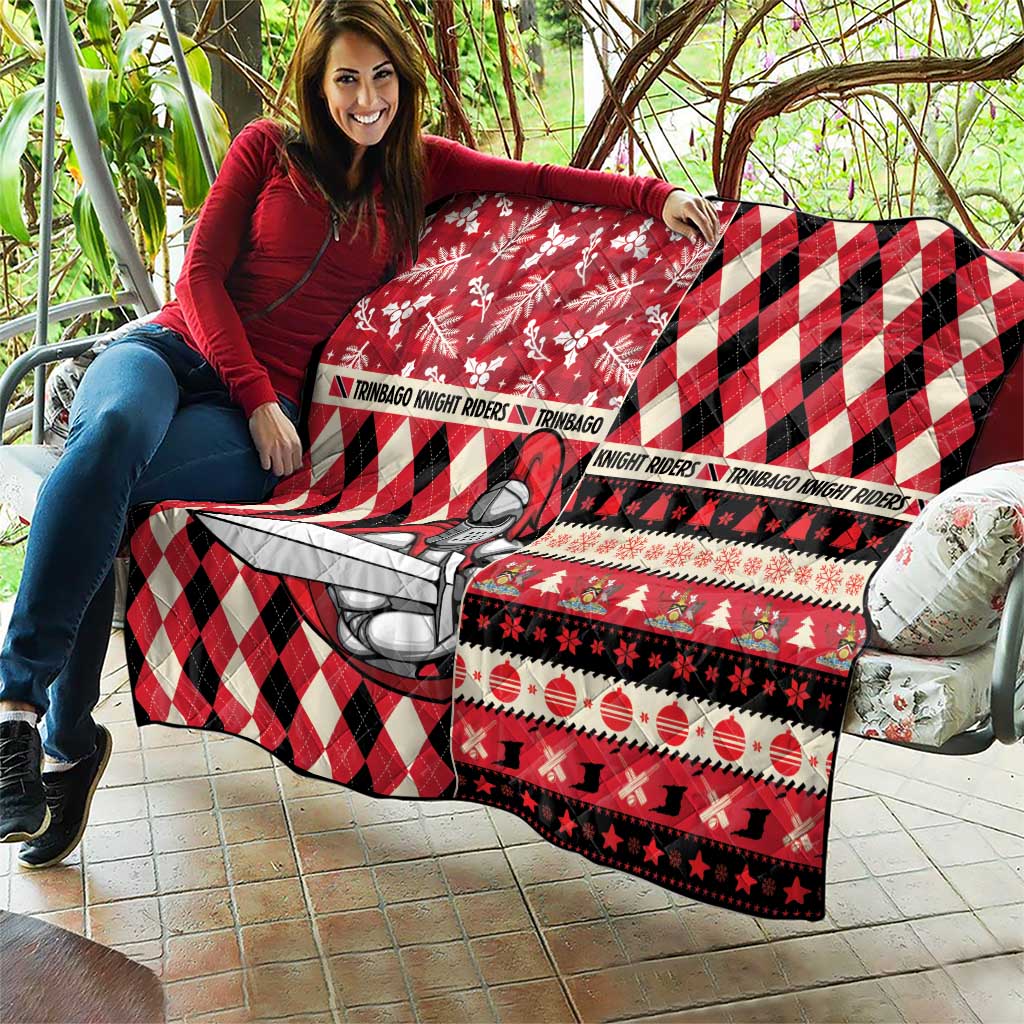 Trinbago Cricket Christmas Quilt Merry Xmas Knight Riders - Wonder Print Shop