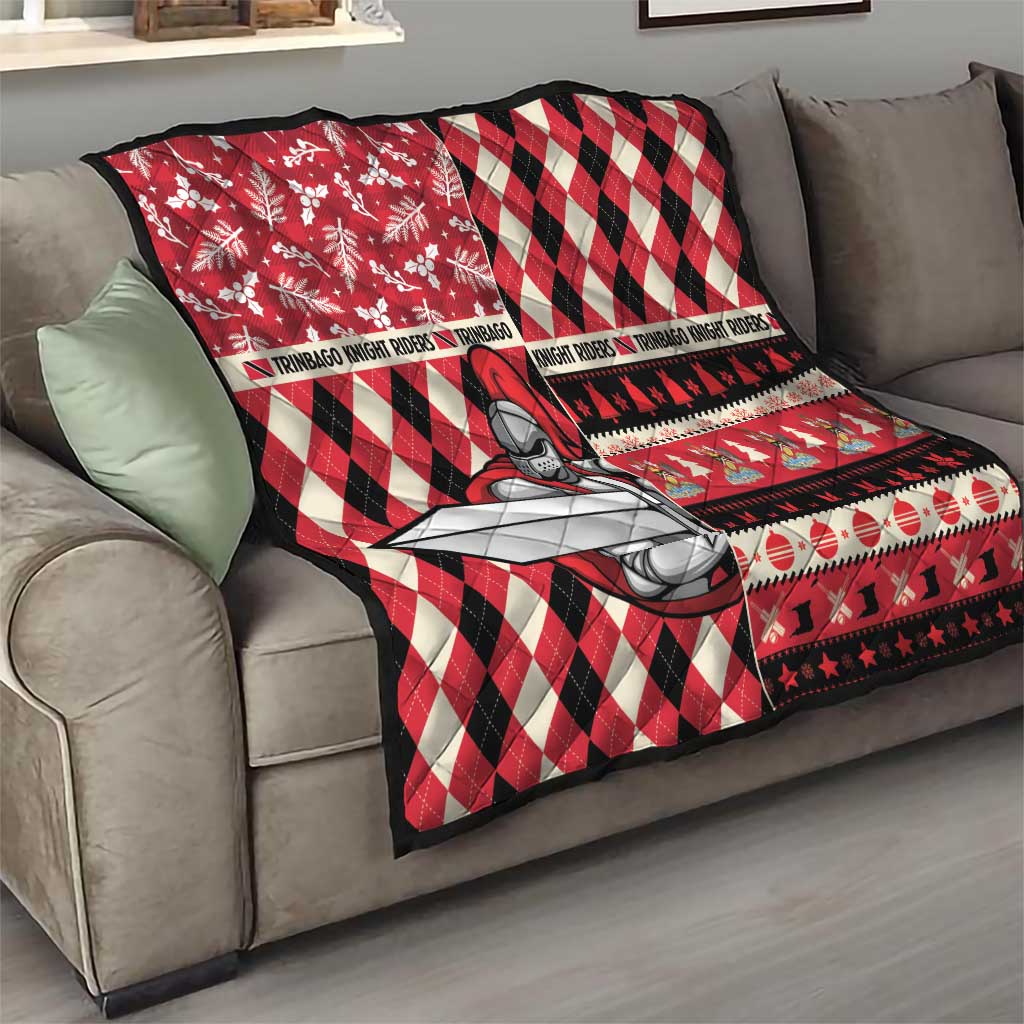 Trinbago Cricket Christmas Quilt Merry Xmas Knight Riders - Wonder Print Shop