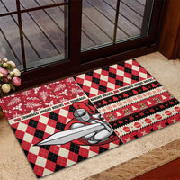 Trinbago Cricket Christmas Rubber Doormat Merry Xmas Knight Riders - Wonder Print Shop