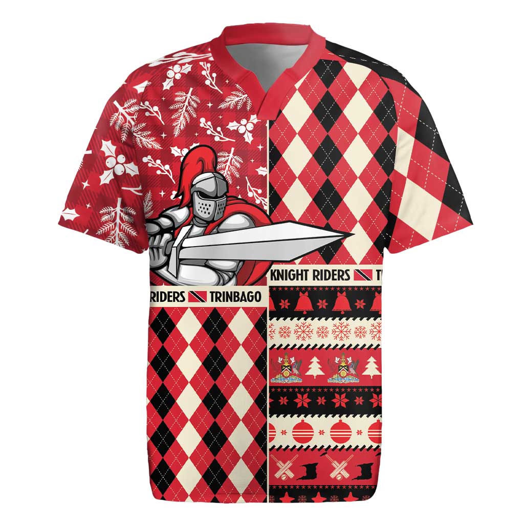 Personalized Trinbago Cricket Christmas Rugby Jersey Merry Xmas Knight Riders - Wonder Print Shop