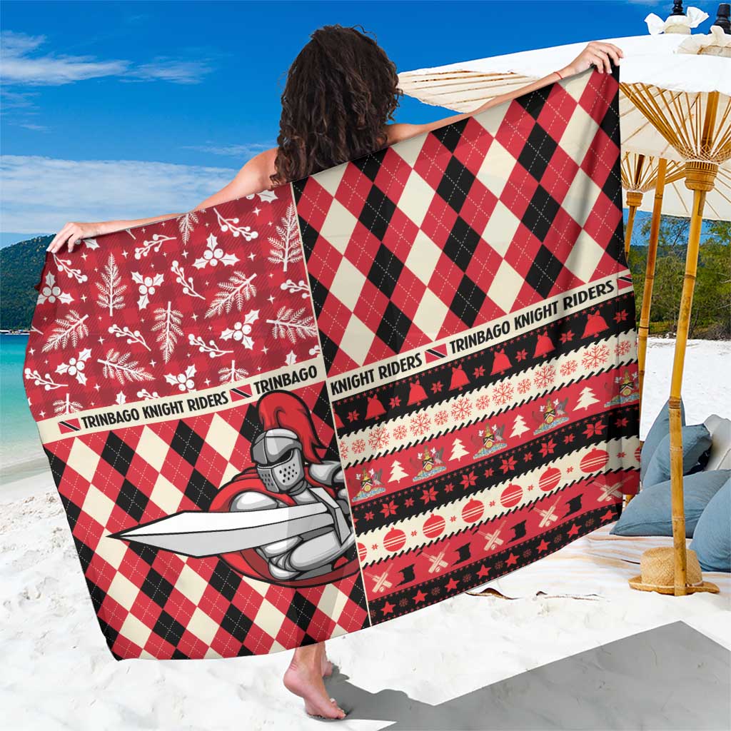 Trinbago Cricket Christmas Sarong Merry Xmas Knight Riders - Wonder Print Shop