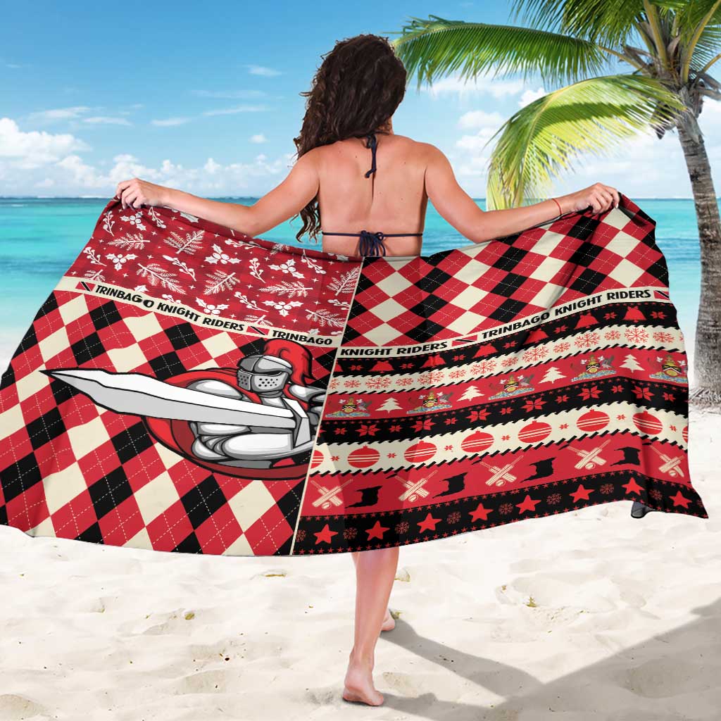 Trinbago Cricket Christmas Sarong Merry Xmas Knight Riders - Wonder Print Shop